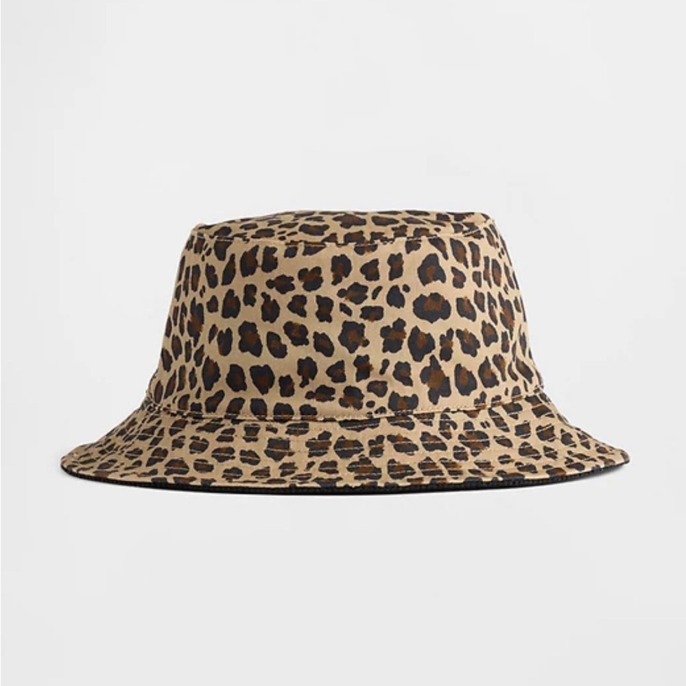 GAP Leopard Print Bucket Hat - Tan and Black